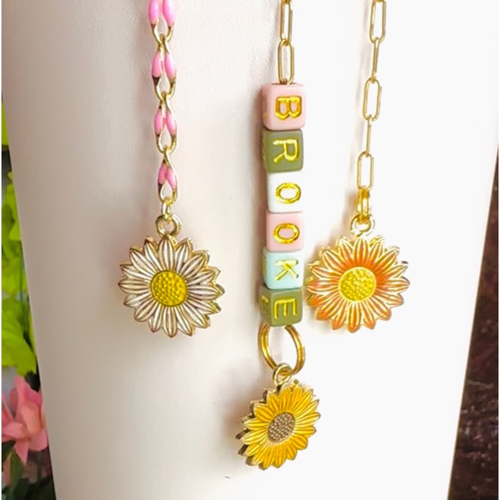 Boho Tumbler Sunflower Jewelry Floral Stanley Cup Accessories Stanley Charm Cup